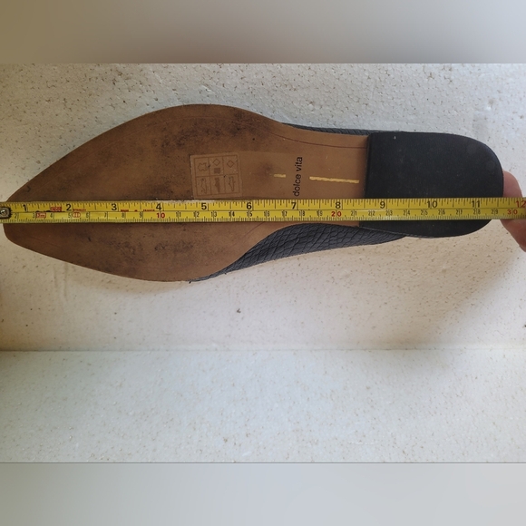 Dolce Vita Black Mules with Gold Chain Detail - Picture 6 of 6